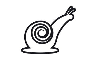 Snail animal logo vcetor template v11