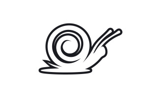 Snail animal logo vcetor template v15