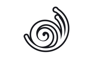 Snail animal logo vcetor template v2