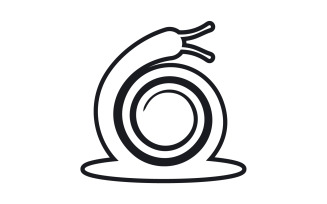 Snail animal logo vcetor template v6
