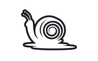 Snail animal logo vcetor template v7
