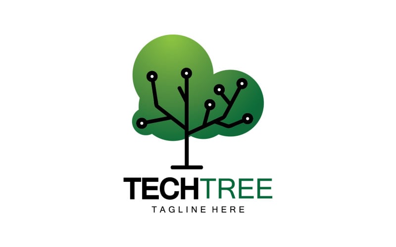 Tech tree template logo vcetor v14 Logo Template