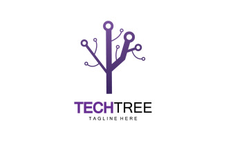 Tech tree template logo vcetor v29