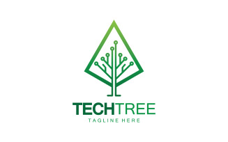 Tech tree template logo vcetor v2