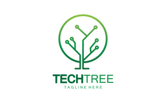 Tech tree template logo vcetor v3