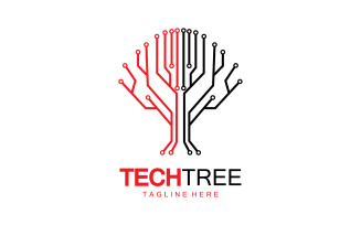 Tech tree template logo vcetor v45