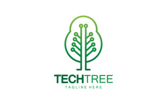 Tech tree template logo vcetor v6