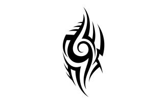 Tribal tattoo vector template logo v14