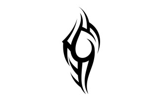 Tribal tattoo vector template logo v27