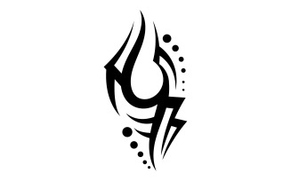 Tribal tattoo vector template logo v28