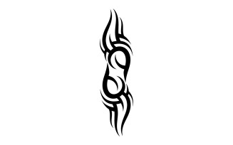 Tribal tattoo vector template logo v37