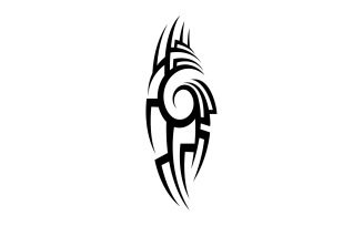 Tribal tattoo vector template logo v6