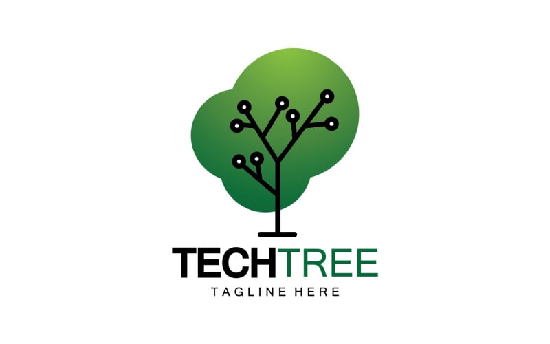 Tech tree template logo vcetor v15 Logo Template