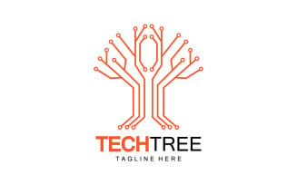 Tech tree template logo vcetor v34