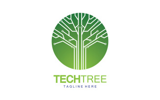 Tech tree template logo vcetor v51