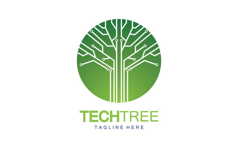 Tech tree template logo vcetor v51 Logo Template