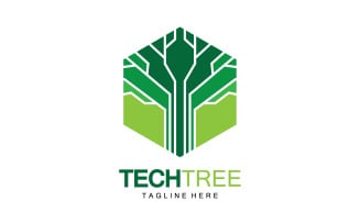 Tech tree template logo vcetor v56