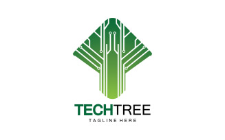 Tech tree template logo vcetor v58