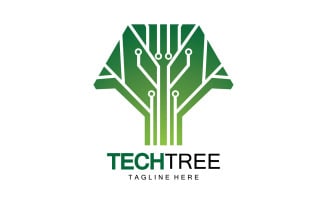Tech tree template logo vcetor v60