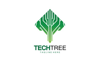 Tech tree template logo vcetor v61