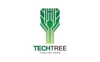 Tech tree template logo vcetor v62