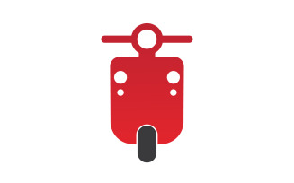 Vespa motors icon logo vector v10