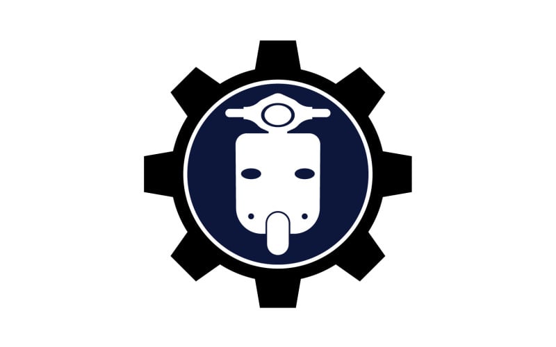 Vespa motors icon logo vector v13 Logo Template