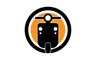 Vespa motors icon logo vector v14