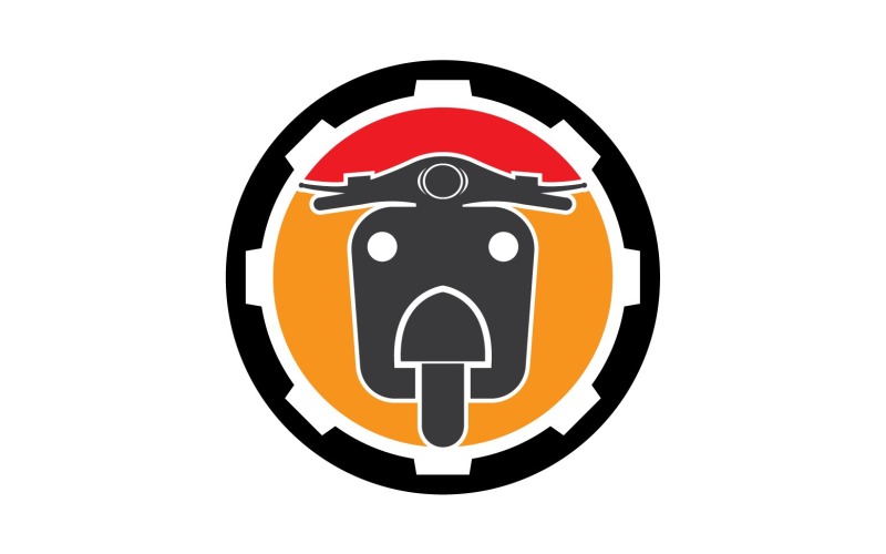 Vespa motors icon logo vector v18 Logo Template