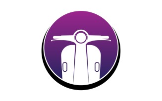 Vespa motors icon logo vector v22