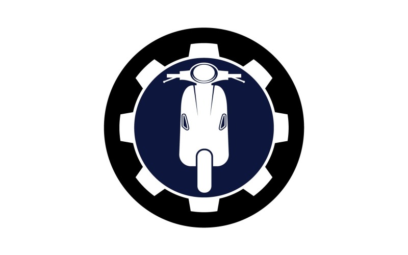 Vespa motors icon logo vector v23 Logo Template
