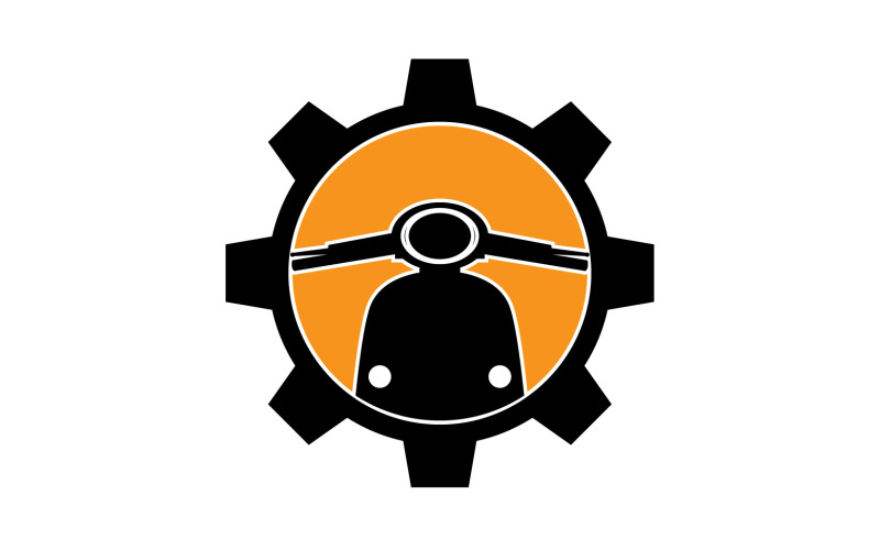 Vespa motors icon logo vector v24 Logo Template
