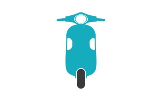 Vespa motors icon logo vector v5