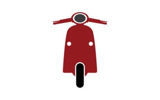 Vespa motors icon logo vector v8