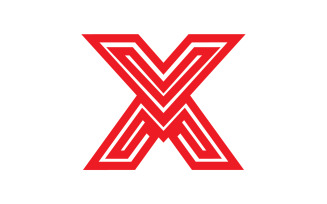 X letter initial logo vector v10