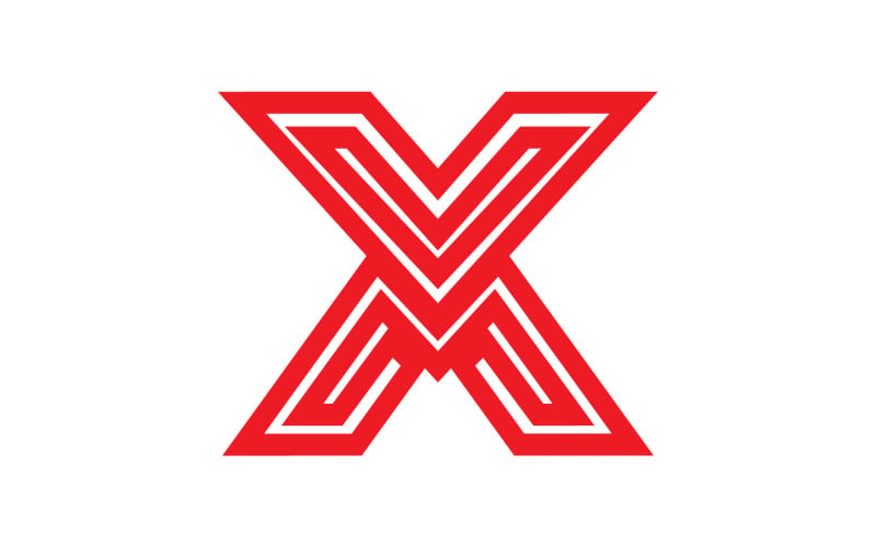 X letter initial logo vector v10 Logo Template