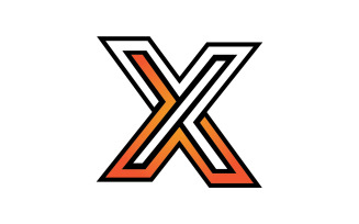 X letter initial logo vector v12