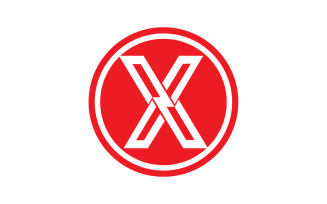 X letter initial logo vector v18