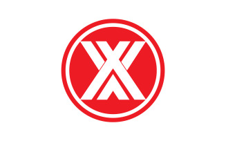 X letter initial logo vector v19