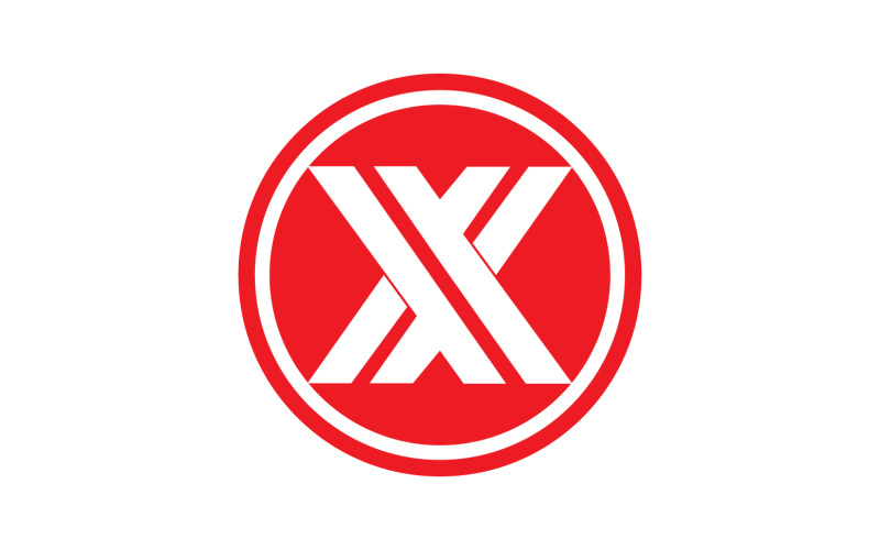 X letter initial logo vector v20 Logo Template