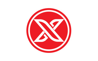 X letter initial logo vector v21