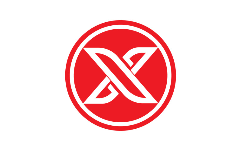 X letter initial logo vector v21 Logo Template