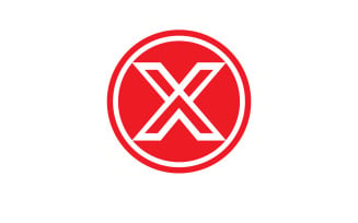X letter initial logo vector v23