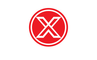 X letter initial logo vector v23