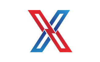 X letter initial logo vector v25