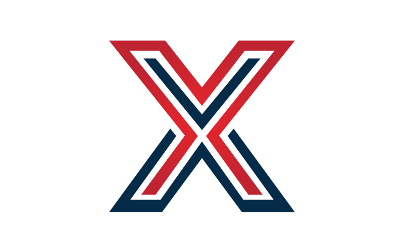X letter initial logo vector v28 Logo Template