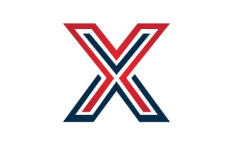 X letter initial logo vector v28