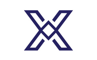 X letter initial logo vector v29