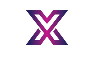 X letter initial logo vector v31