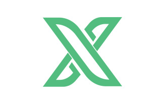 X letter initial logo vector v32